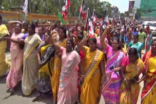 admk party member condemn protest against dmk mp raja