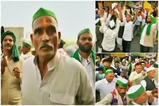 Farmers protesting in Ghazipur at Delhi-Uttar Pradesh border sing and dance as they celebrate Holi