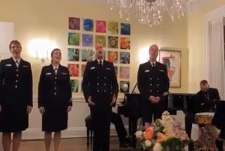 US Navy members sing popular Hindi song, Indian envoy shares video