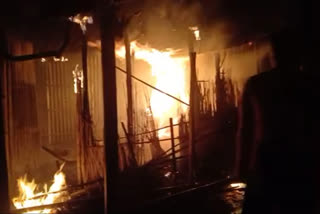 TMC accused on Fire at house of BJP Leader in Coochbehar