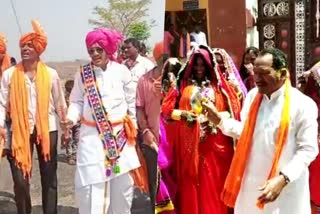 Minister Prabhu Chavan Holi celebrated