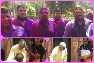 sandeep dikshit celebrated holi