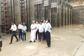 inspected the dam work. Dr. Veerendra Heggade