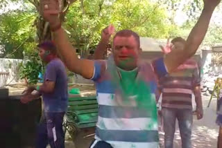 राजस्थान की ताजा हिंदी खबरें, Policemen celebrated the festival of Holi