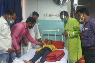 ajsu mla meets injured child reaches hospital