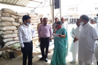 gohana SDM inspected anaj mandi