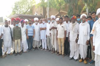 राणासरकल्ला के ग्रामीणों ने किया प्रदर्शन, Villagers of Ranasarkala protested, Barmer News