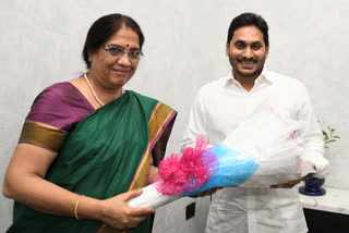 Former sc Neelam Sahni meet cm jagan