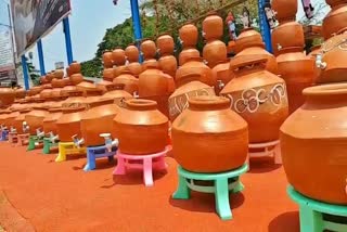 pottery-selling-rising-in-mysore-due-to-heavy-sunny