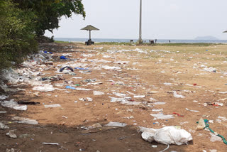 Tagore beach polluted after beach festival