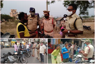 police raise awareness on mask