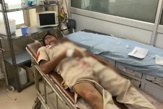 Fatehabad Traffic policeman injured
