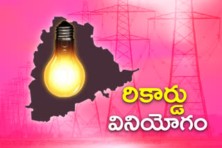 all time record in power usage in telangana