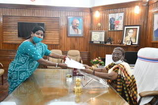 mayor asha lakra met governor draupadi murmu