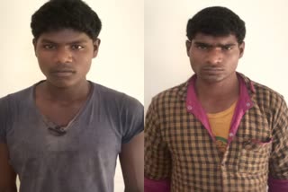 two naxalites arrested, टिफिन बम बरामद
