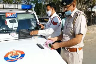 sirsa police mask challan