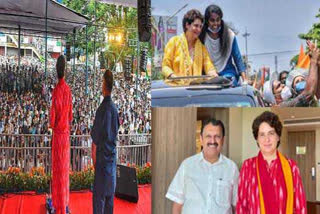 Priyanka Gandhi Vadra takes out road show in Thiruvananthapuram