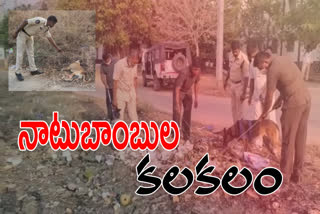 bombs-exploded-on-suv-premises-in-tirupati-chittoor-district