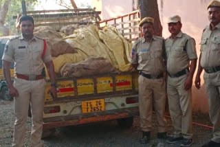35 quintals of black jaggery seized at kuravi mandal