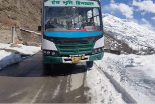 Keylong depot started bus service even on long routes