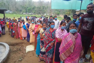 voting going on in karbi anglong for second phase of assam election