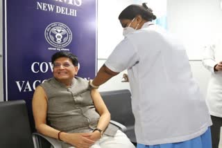 Piyush Goyal takes first dose of COVID-19 vaccine at AIIMS