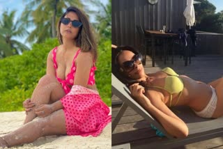 Actress Hina Khan, Priya Anand, Mannara Chopra photo Gallery