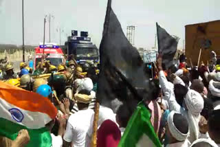 dushyant chautala protest hisar airport