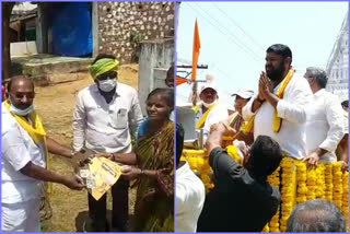 tdp campaign for tirupati bi election, tdp leaders chinarajappa, ramakrishna election campaign