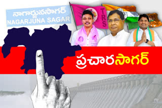 main parties campaigns in nagarjuna sagar by election