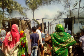 houses burn in muzaffarpur