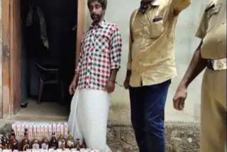 1 held with illicit liquor and drugs in pathanamthitta  pathanamthitta  illicit liquor  വ്യാജ മദ്യവും ലഹരി വസ്തുക്കളും വില്‌പന നടത്തിയ സംഭവം ഒരാൾ അറസ്‌റ്റിൽ  പത്തനംതിട്ട  പത്തനംതിട്ട എക്സൈസ്