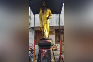 Leaders condemned on Anna statue set  a fire in kallakurichi