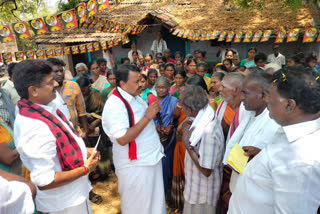 DMK MUDHUKULATHUR DMK CANDIDATE Rajakannapan election campaign at Kamudhi in Ramanathapuram