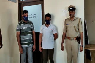 Police on Thursday arrested two accused  put objectionable writings and condoms in donation boxes  Mangaluru  രണ്ട് പേര്‍ അറസ്റ്റില്‍  മംഗലാപുരം പൊലീസ്  ദക്ഷിണകന്നഡ ജില്ല