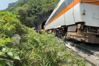 Truck knocks train off tracks in Taiwan, killing at least 48