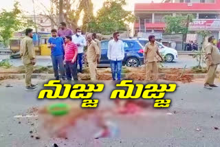 road accident , Medchal municipality