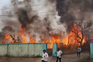 power sub station caught fire in dhanbad
