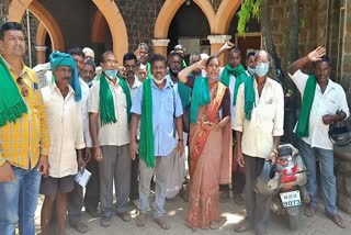 farmer leaders protest at Belgavi