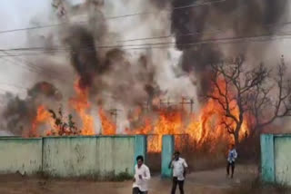 kaliasol power sub station caught fire in dhanbad