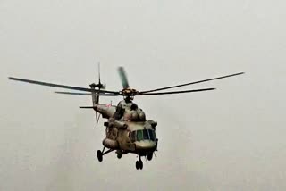 Helicopter leaves for Bijapur,  naxal encounter in Bijapur, बीजापुर में नक्सली घटना