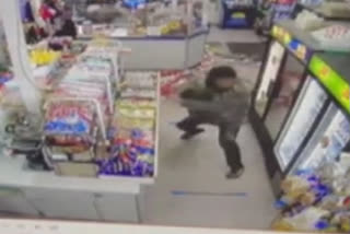 An Asian-owned convenience store in Charlotte, North Carolina, has been trashed by a man
