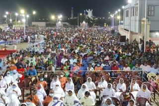 Thousands of devotees attend the Velankanni Easter festival