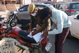 Jaipur police take action, Corona case in Rajasthan