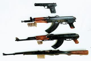 Weapons recovered from India-Pakistan border