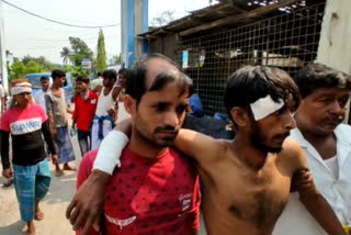 bengal election 2021_Trinamool-ISF clash in Kulpi seriously injures 5 ISF personnel. National road blockade in protest