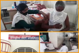 A Covid-19 vaccination camp was organised for the inmates at Gwalior's Central Jail in Madhya Pradesh