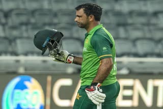 Pakistan batsman Fakar Zaman reacts to his controversial runout