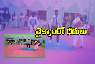 Fantastic performance of gooty players in taekwondo competitions