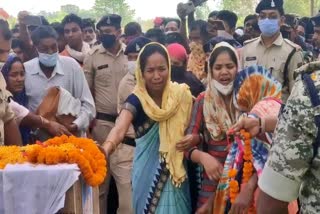 funeral of martyr Ramesh Jurry in kanker